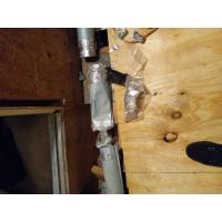 A damaged vent prevents proper exhaust flow. 